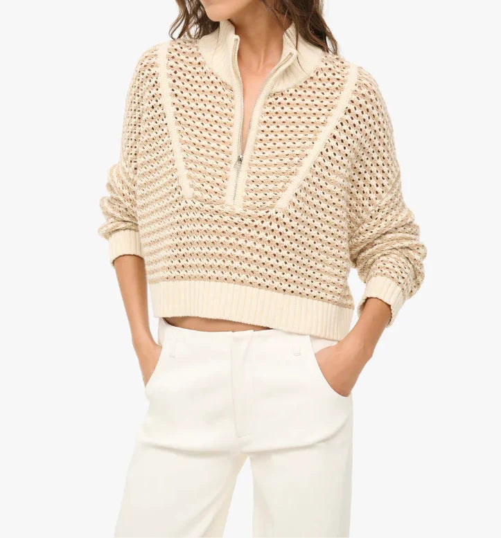 Breeze Crème Cropped Hampton Sweater