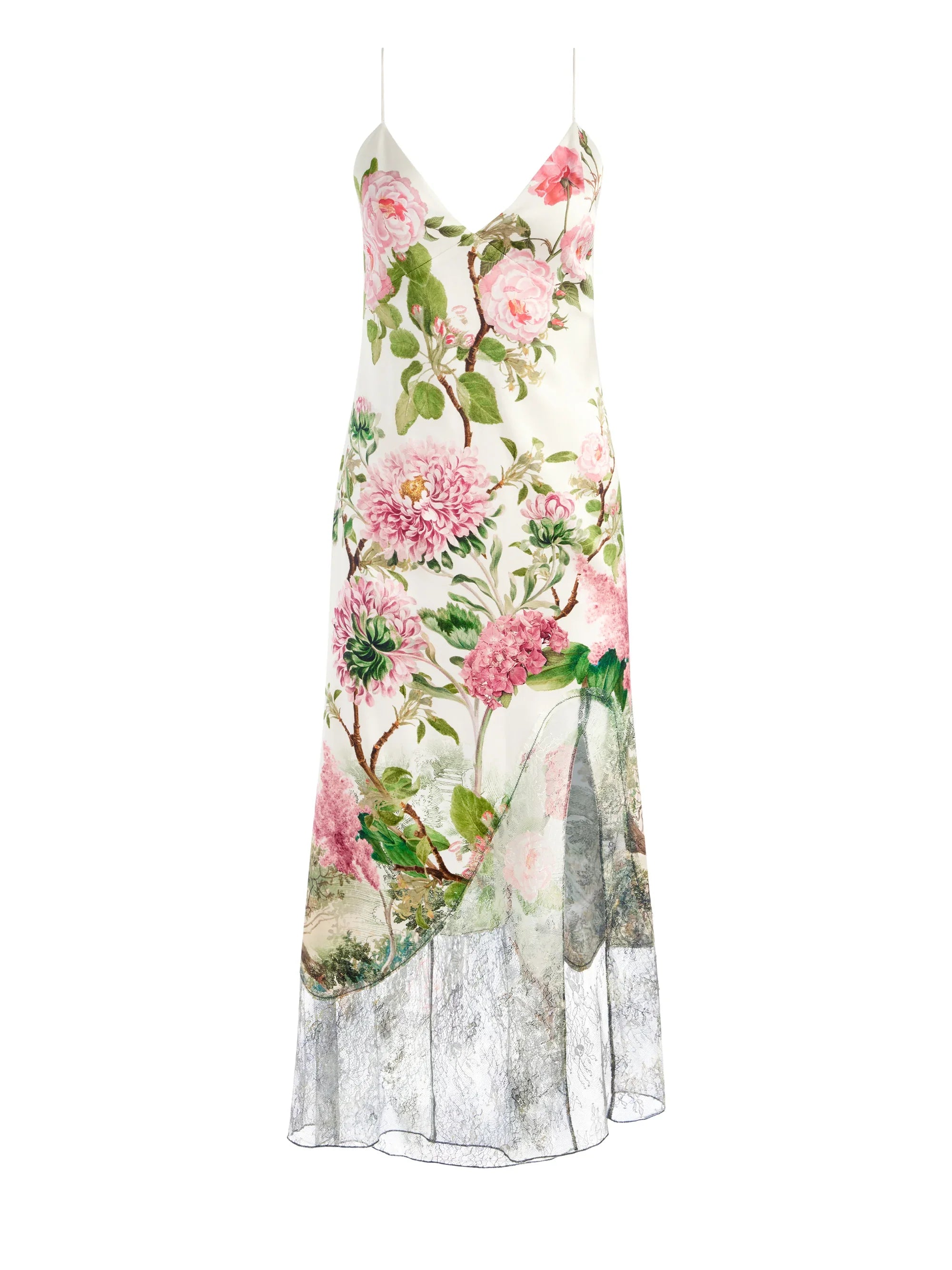 Julietta Cutaway Lace Slip Dress