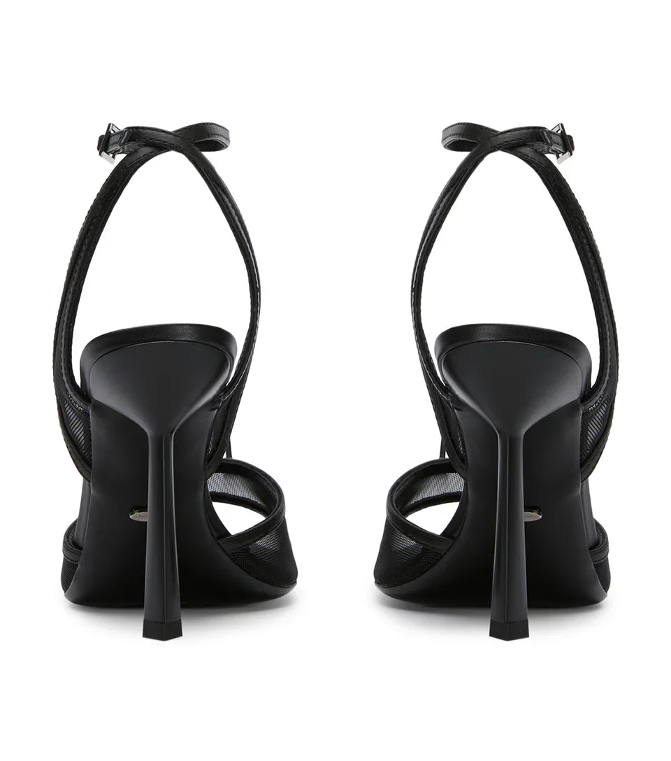 Miley Black Nylon Heel