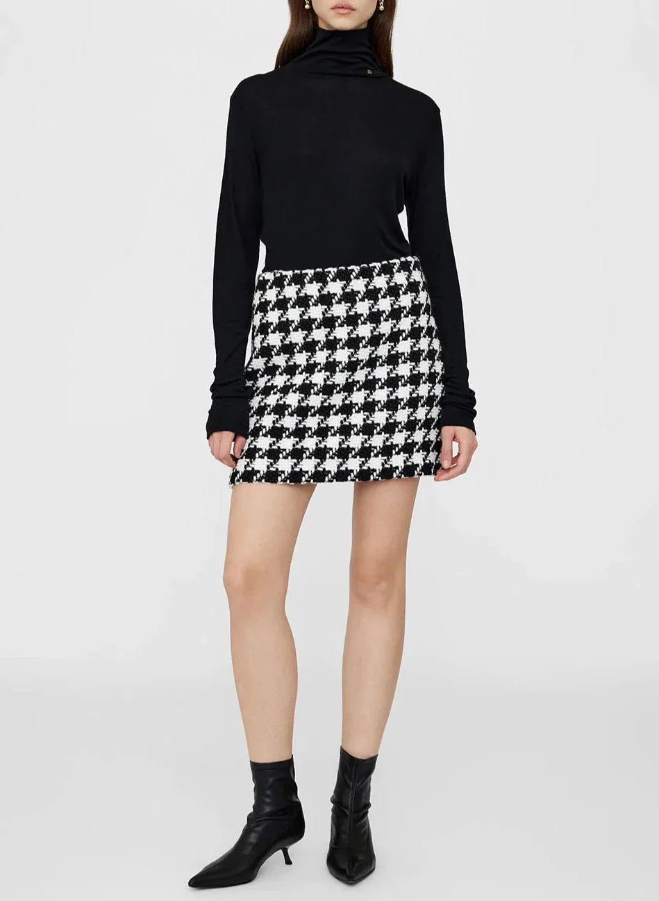 Ada Houndstooth Skirt
