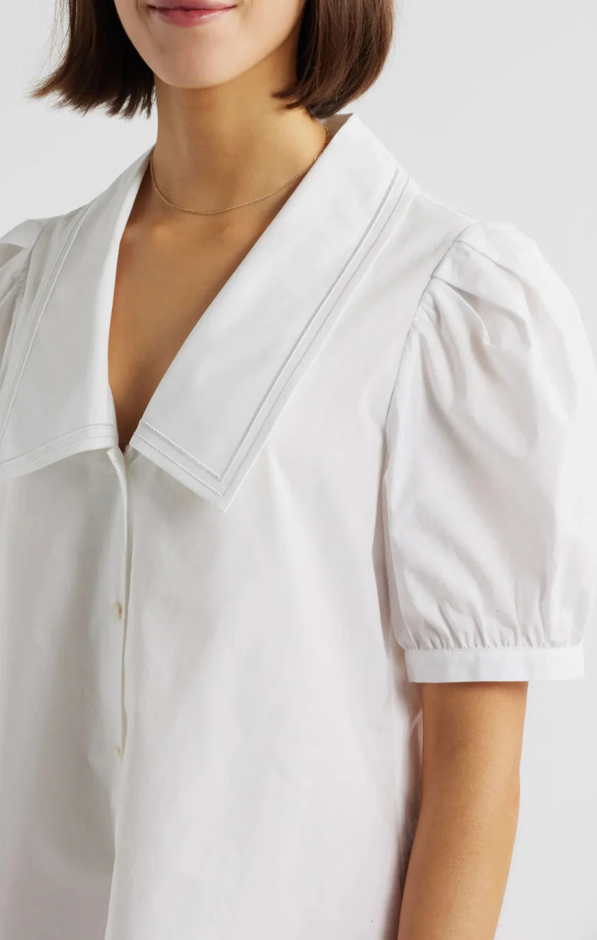 White Poplin Sailor Dress