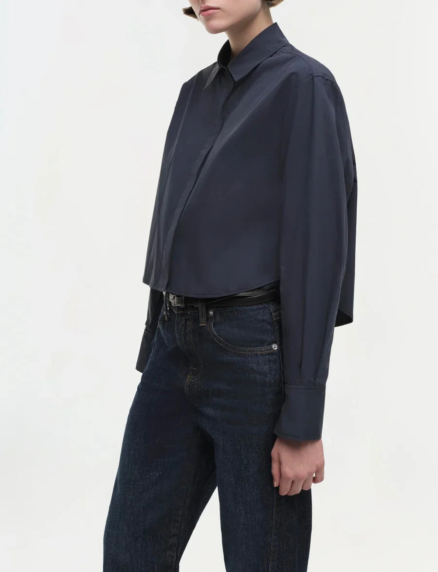 Midnight Renata Cropped Shirt