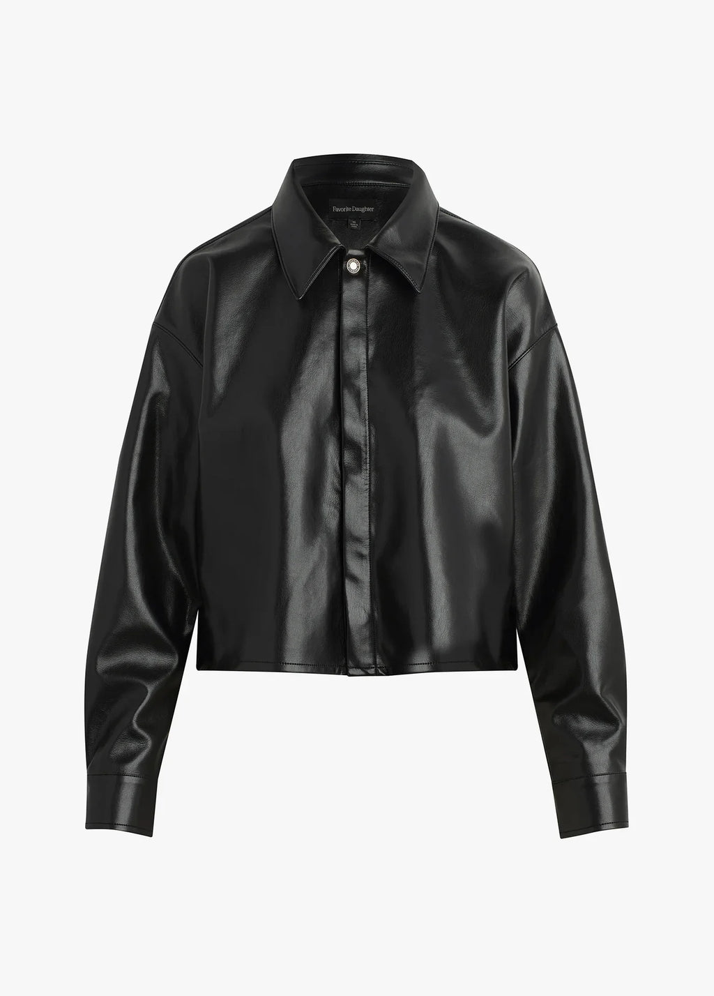 Black Brady Crop Shirt