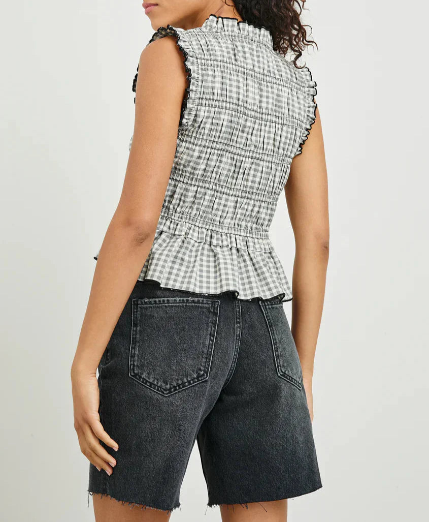 Gingham Martine Top