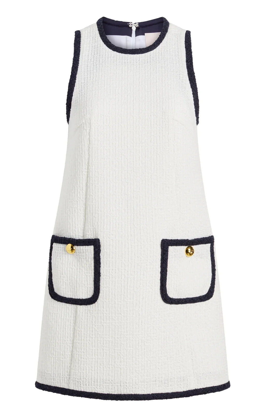 White Contrast Auden Mini Dress