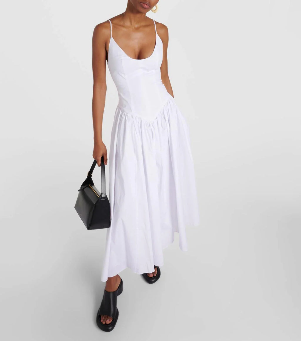 White Dena Midi Dress