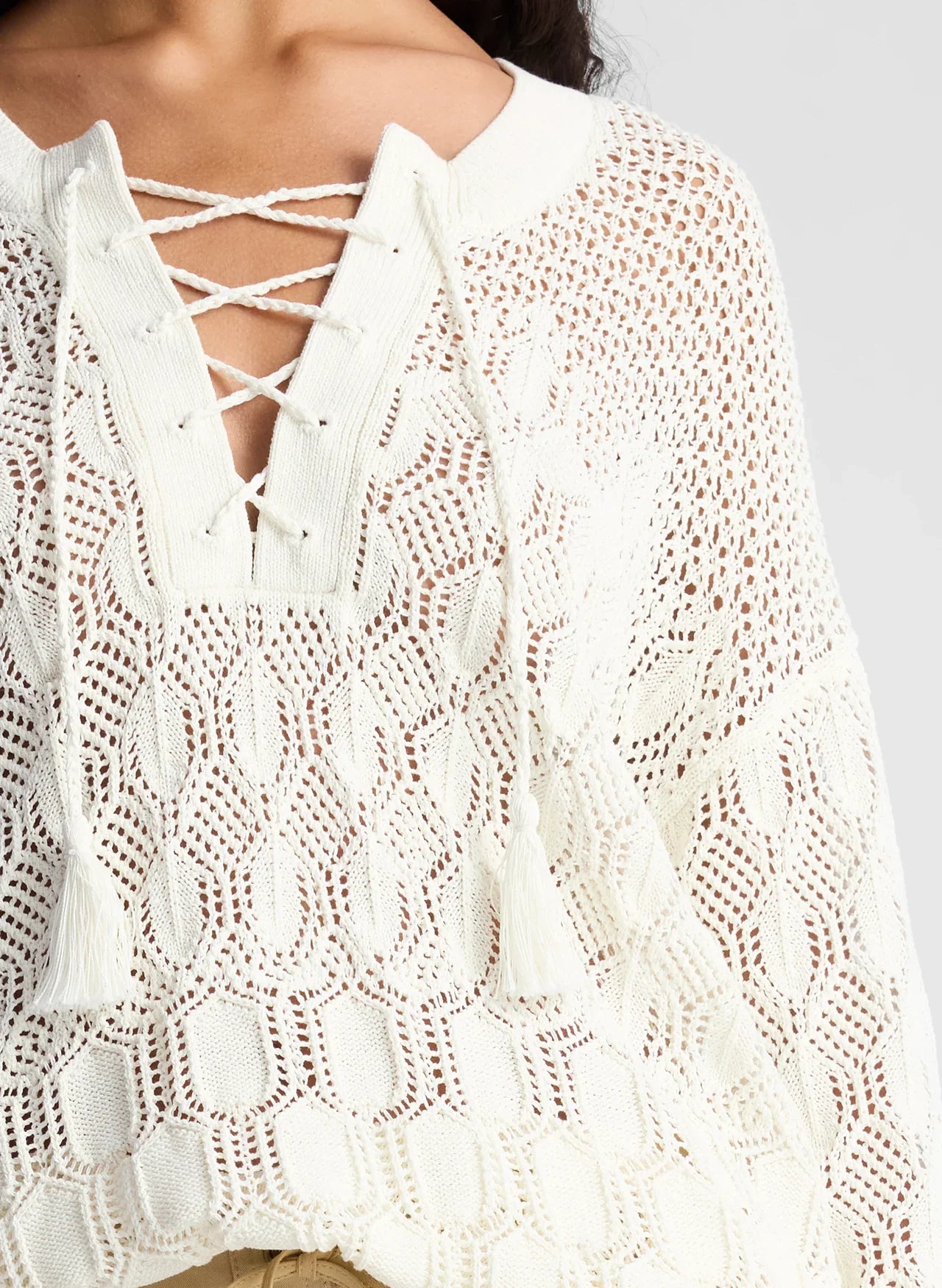Keri Crochet Knit Sweater