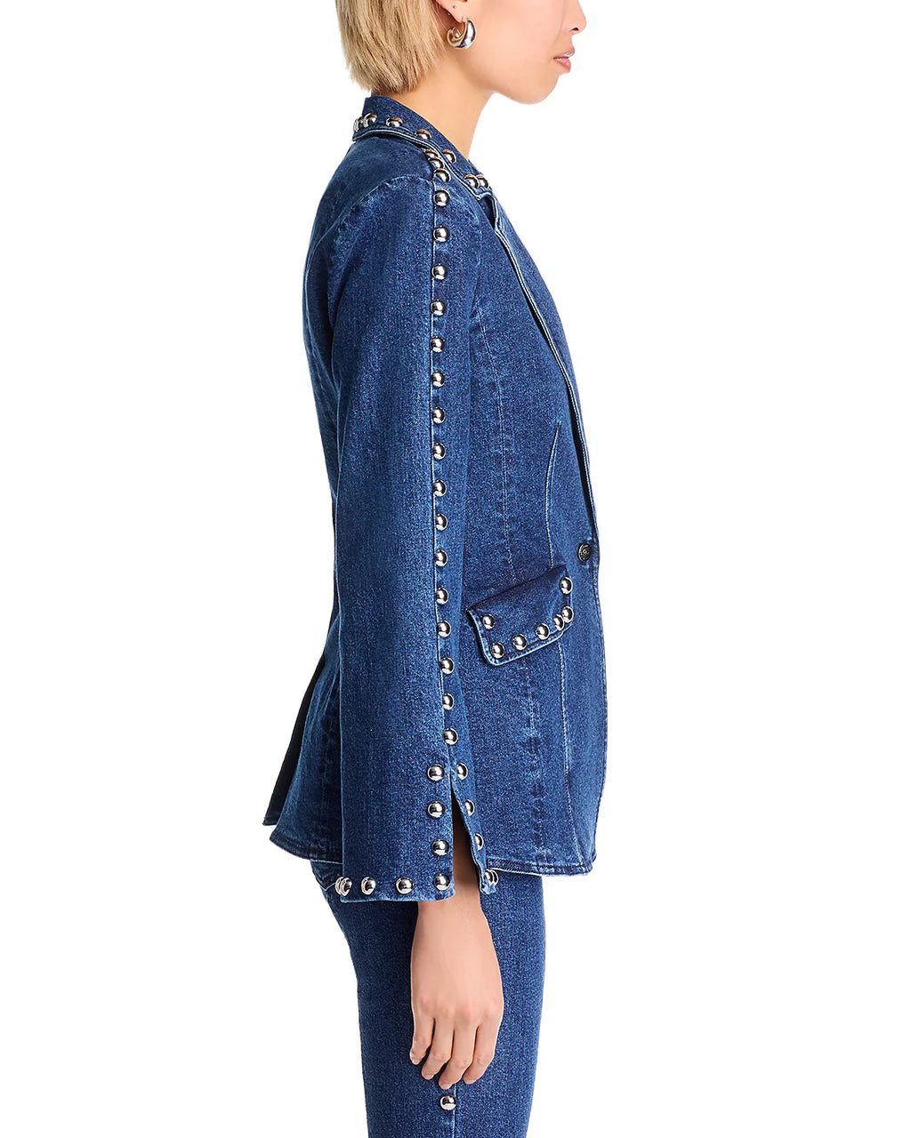 Denim Studded Milly Jacket