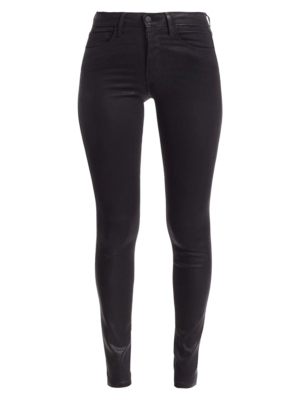 Black Coated Marguerite High Rise Skinny