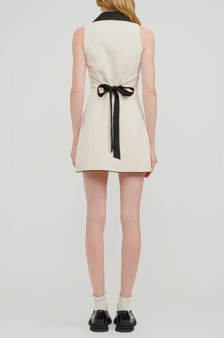 Isla Cream Mini Dress