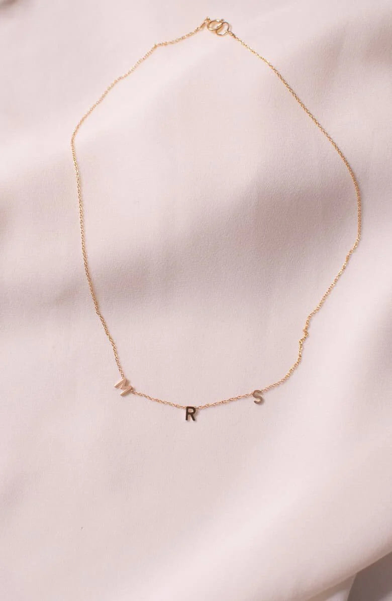 Gold Cheyenne “MRS” Necklace
