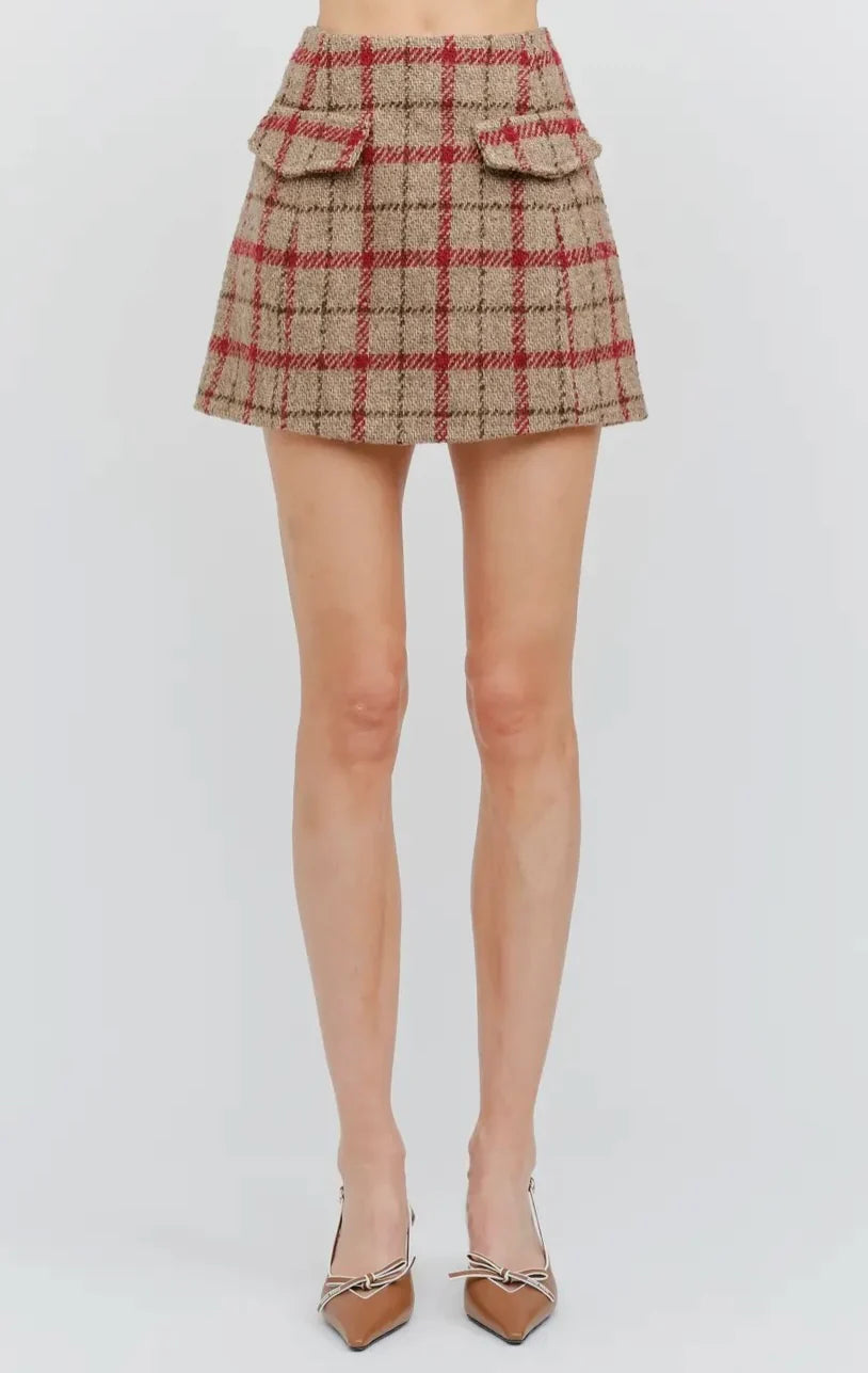 Dayna Plaid Mini Skirt