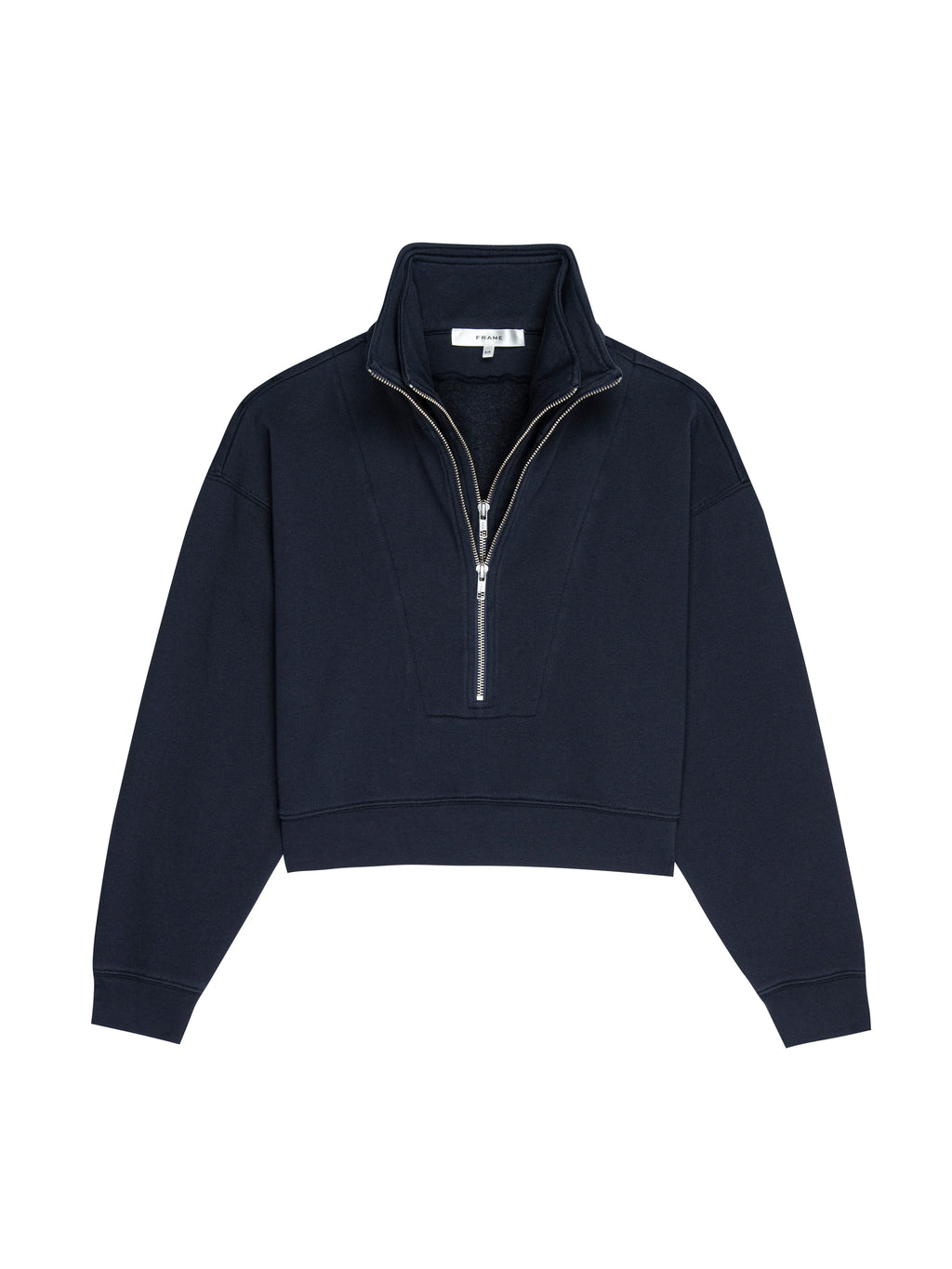 Dark Navy Double Zip Sweatshirt