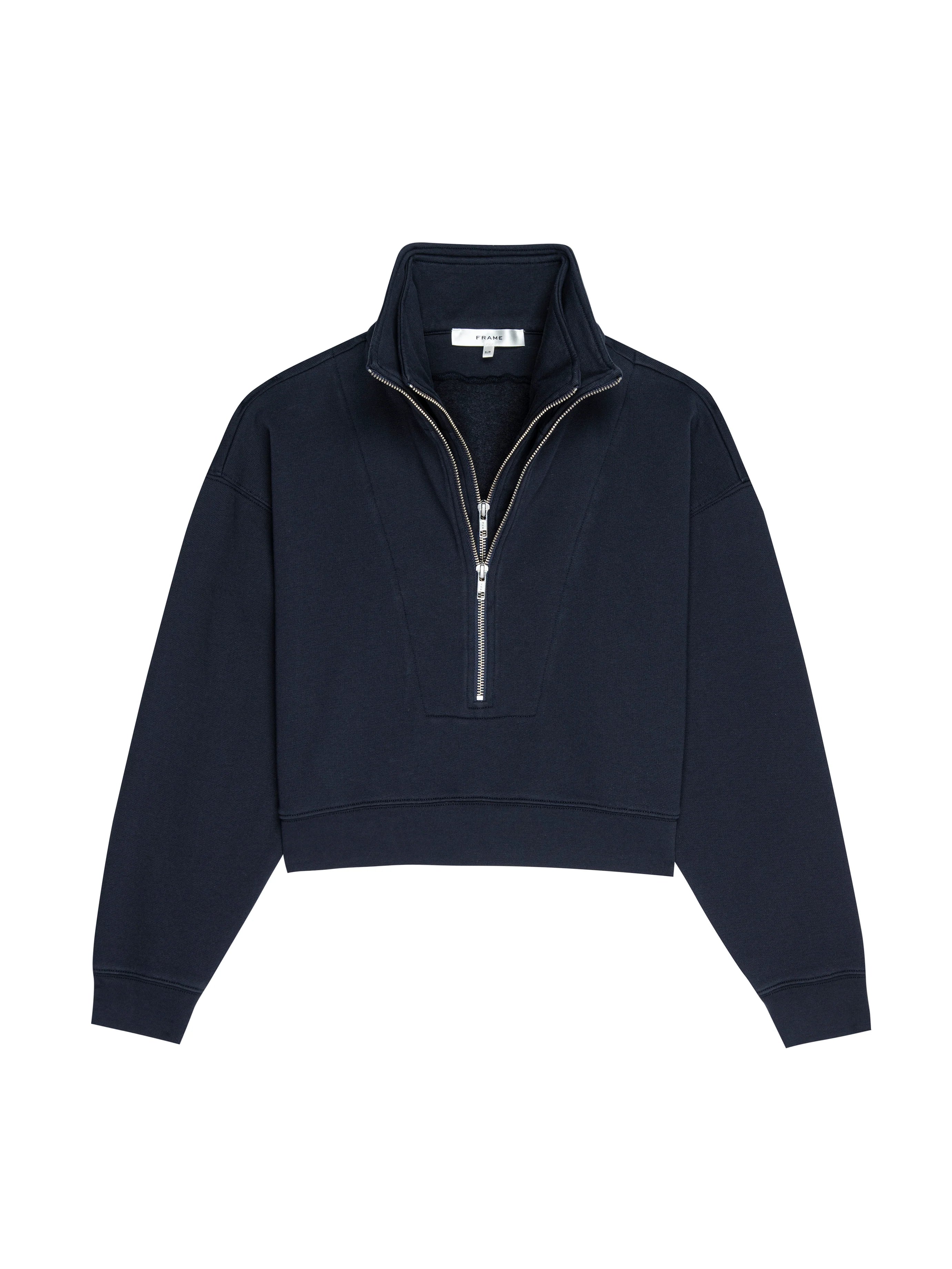 Dark Navy Double Zip Sweatshirt