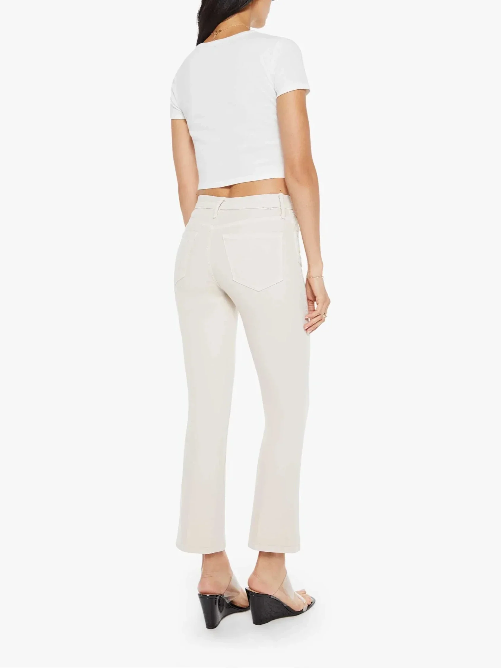 Mid Rise Smokin Double Flood- Tapioca