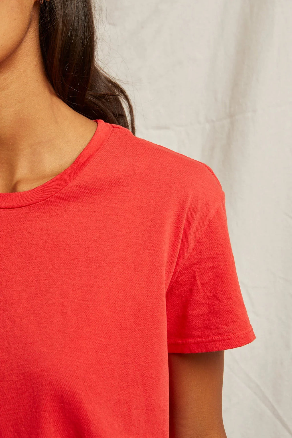 Poppy Red Harley Boxy Crew Tee