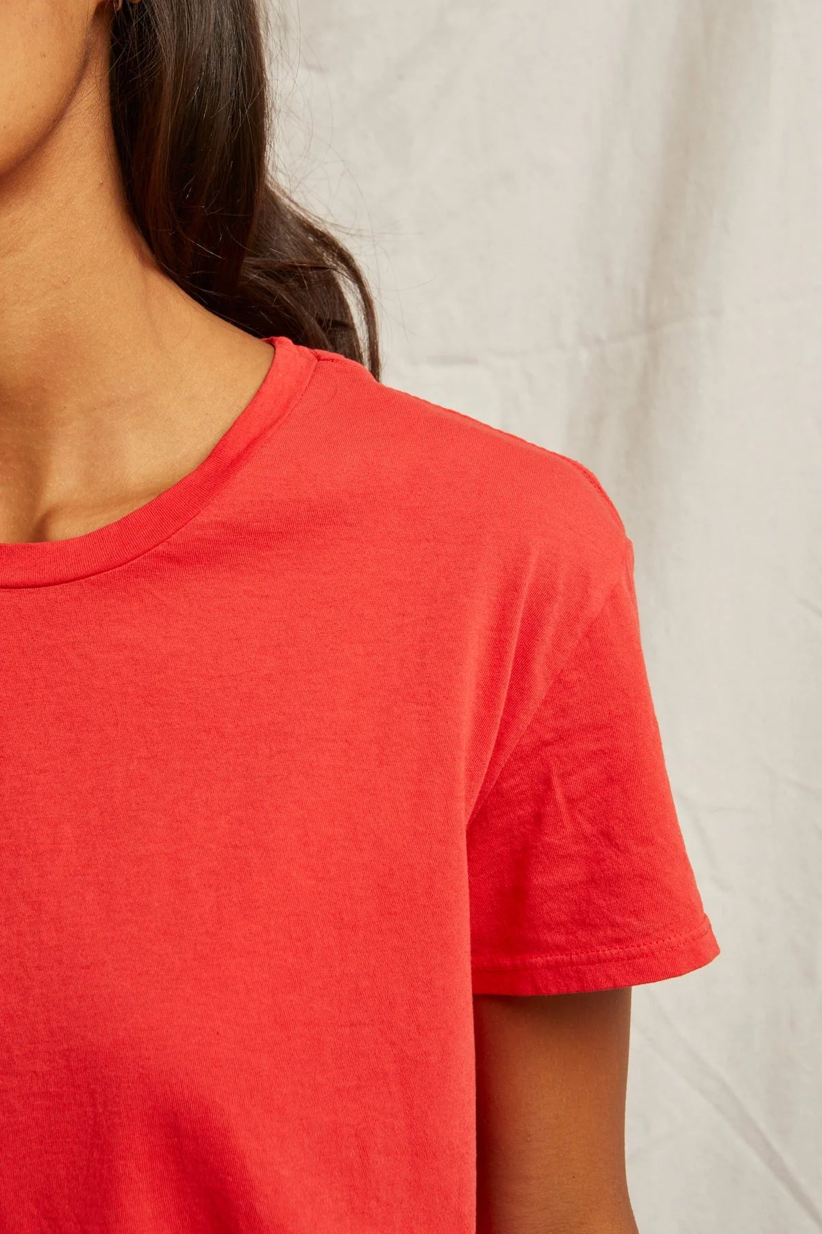 Poppy Red Harley Boxy Crew Tee