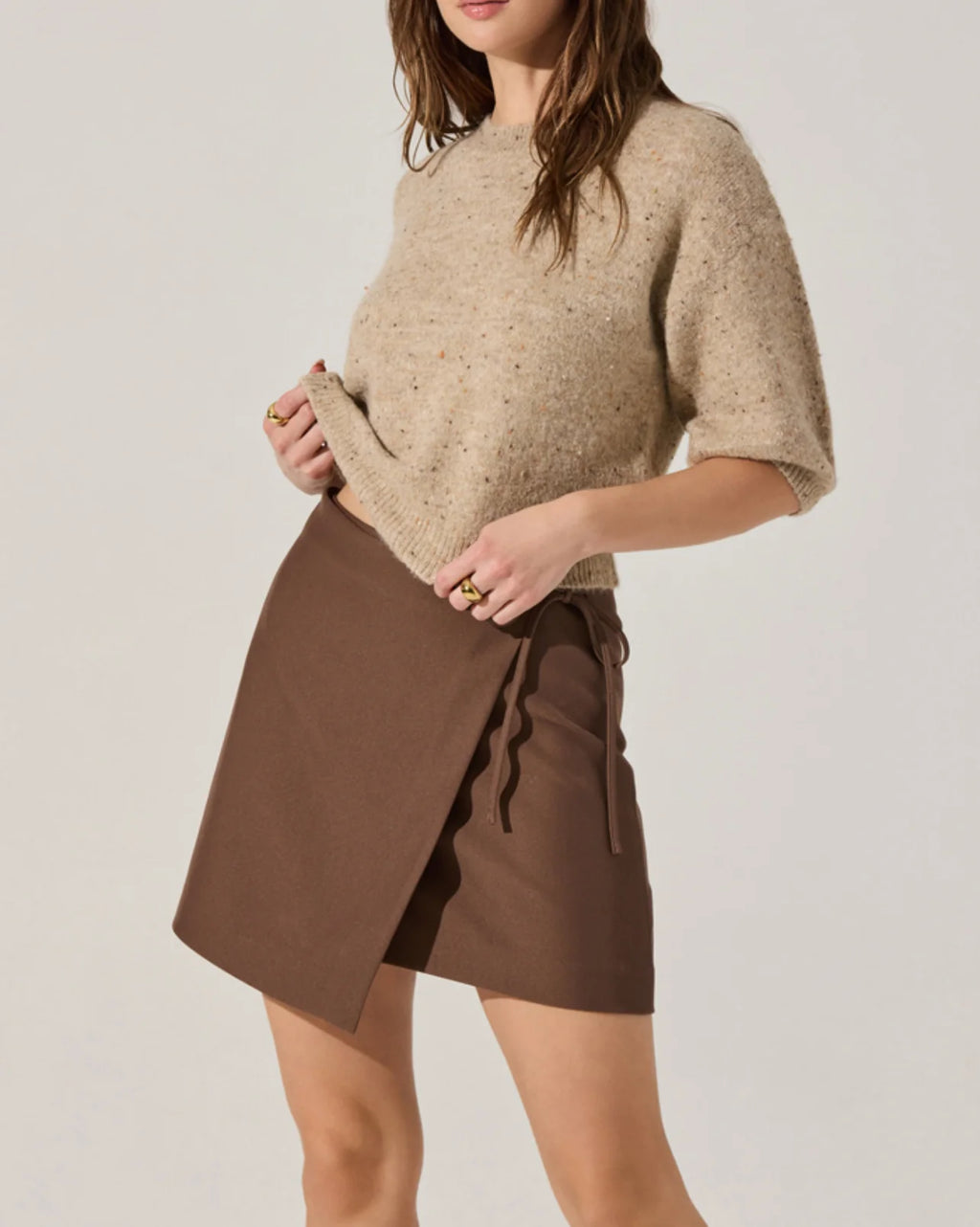 Brown Ashvi Skirt