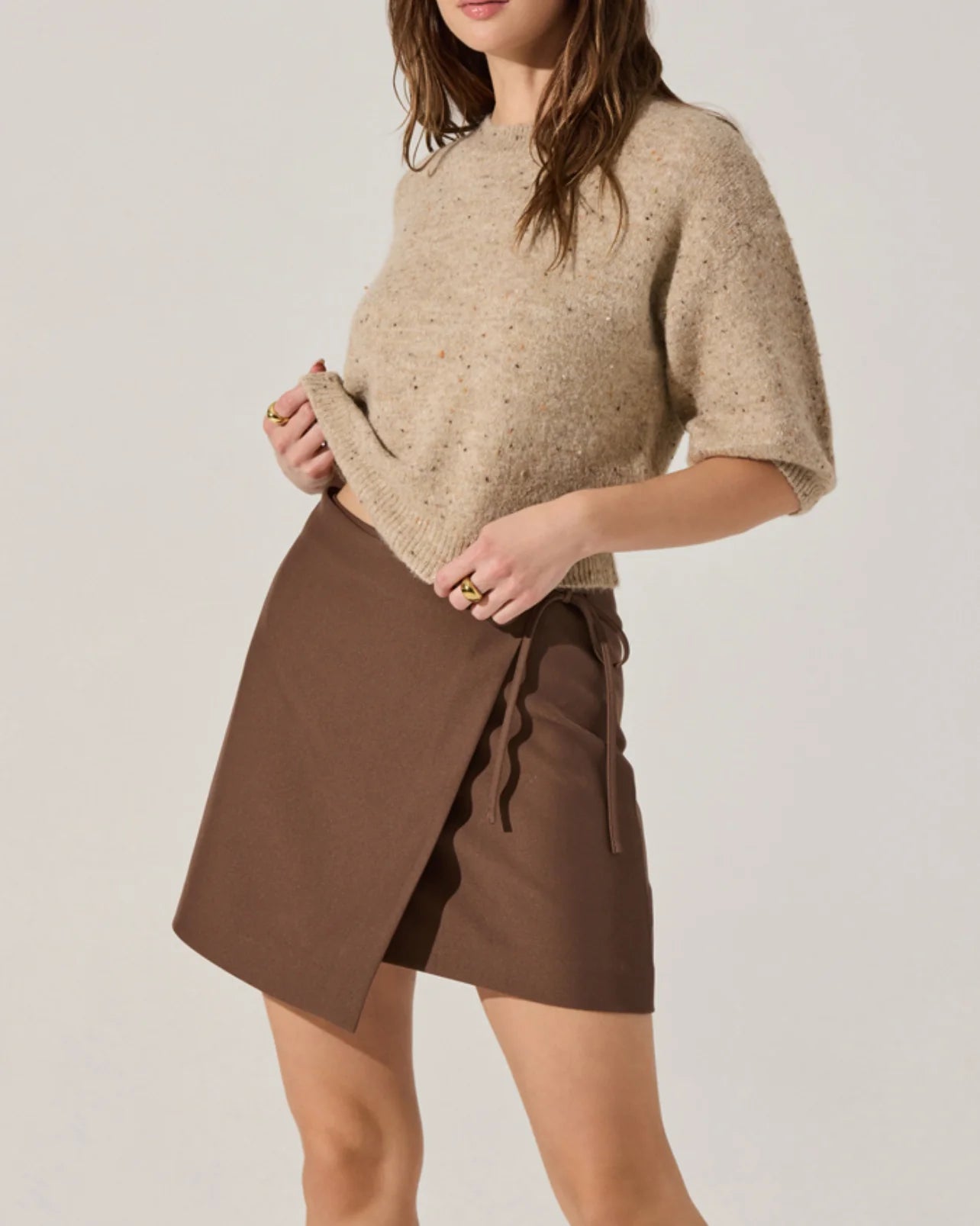 Brown Ashvi Skirt
