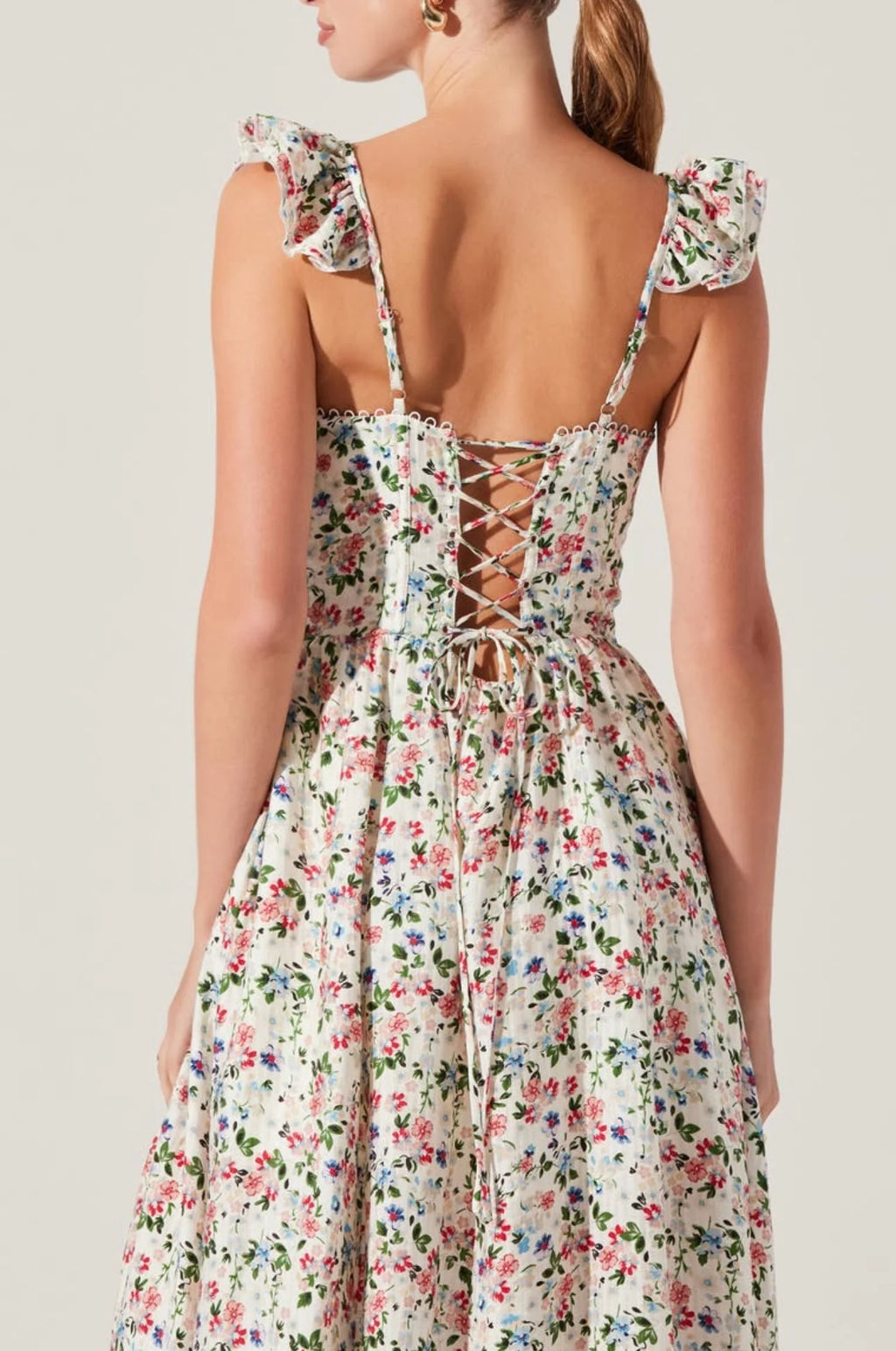 Ivory Multi Floral Wedelia Dress