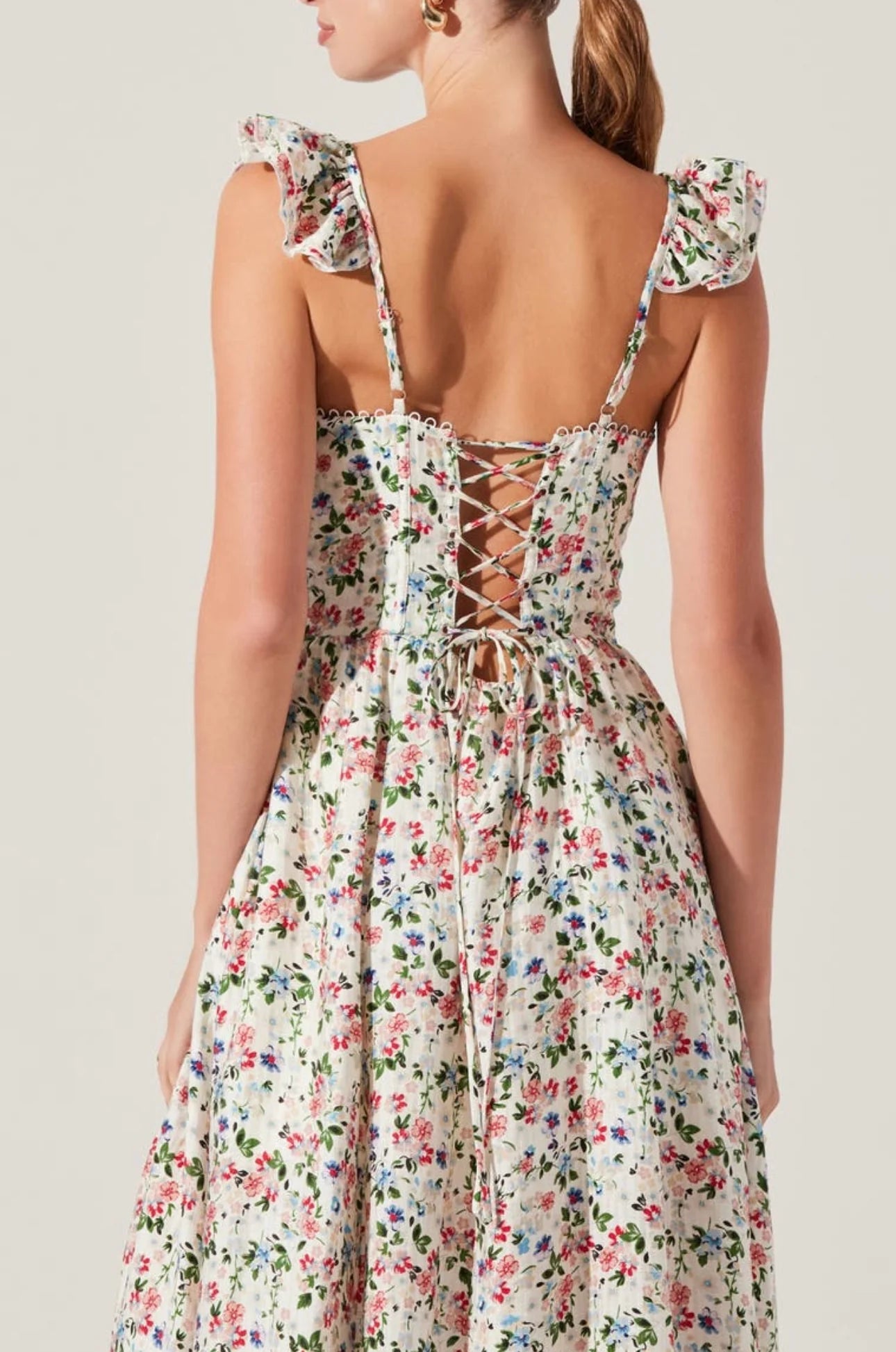 Ivory Multi Floral Wedelia Dress