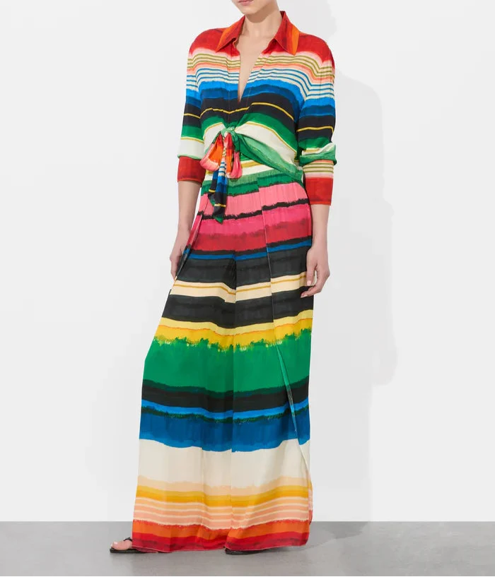 Hannon Rainbow Tie Fit Top