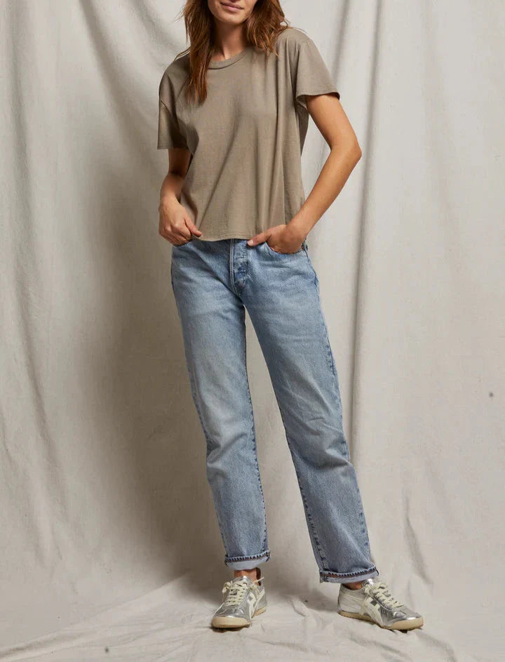 Mushroom Harley Cotton Boxy Crew Tee