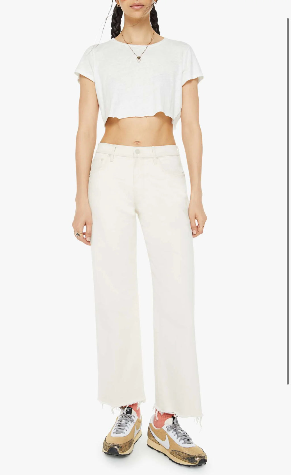 The Mid Rise Maven Ankle Fray - Act Natural