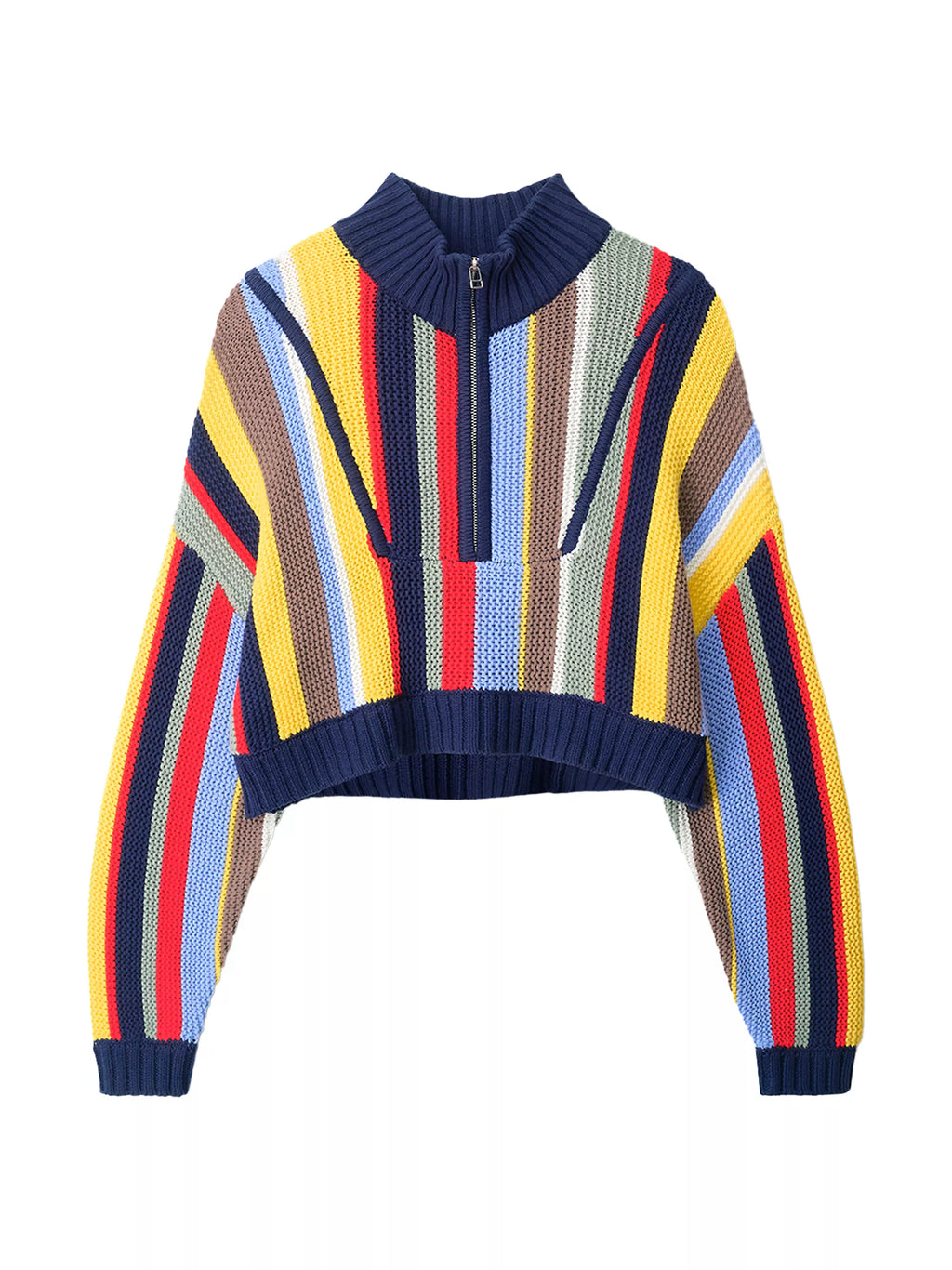 Market Stripe Cropped Hampton Sweater