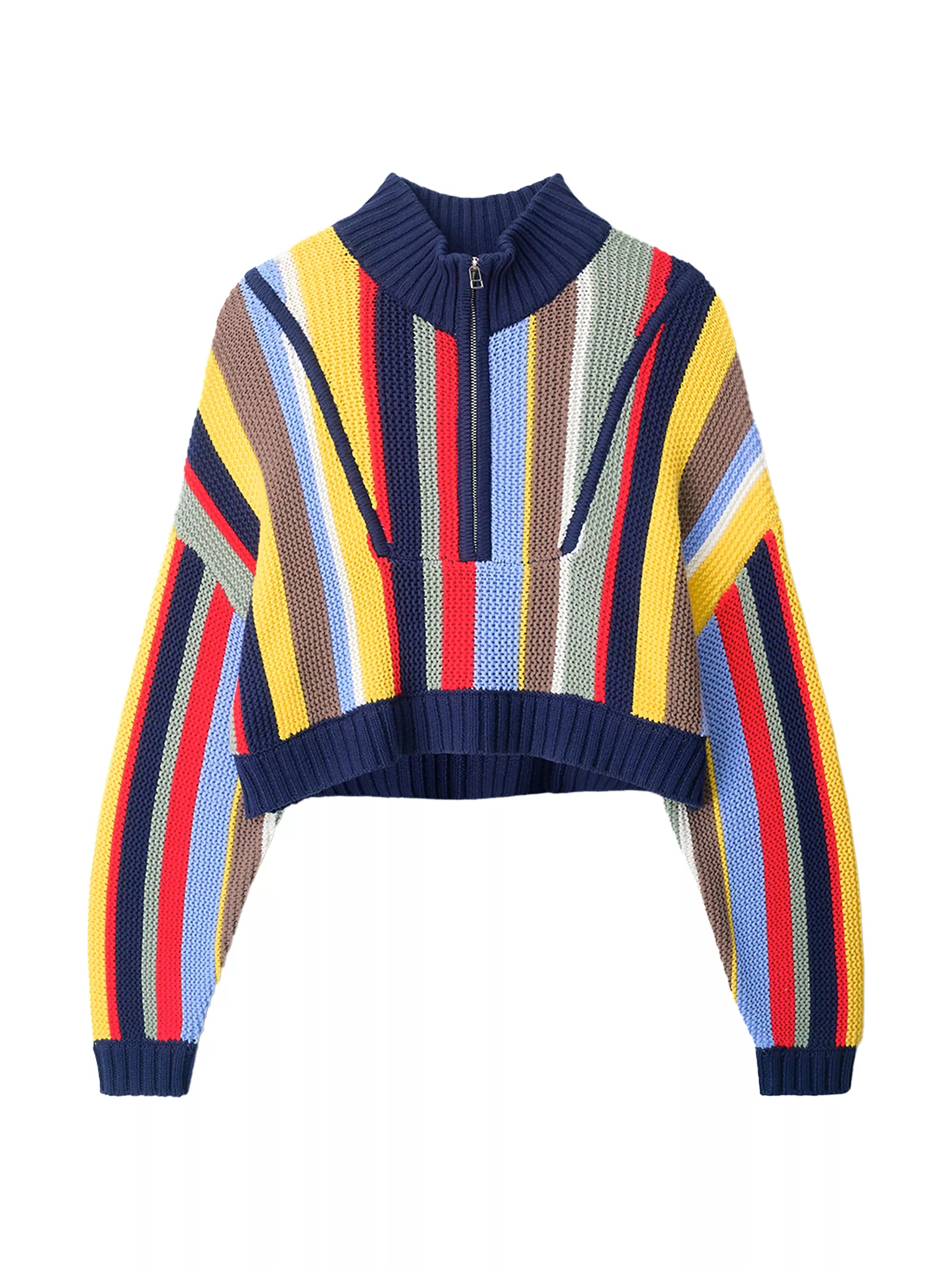 Market Stripe Cropped Hampton Sweater