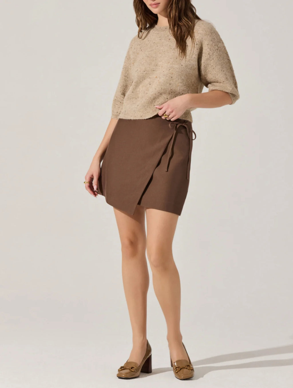 Brown Ashvi Skirt