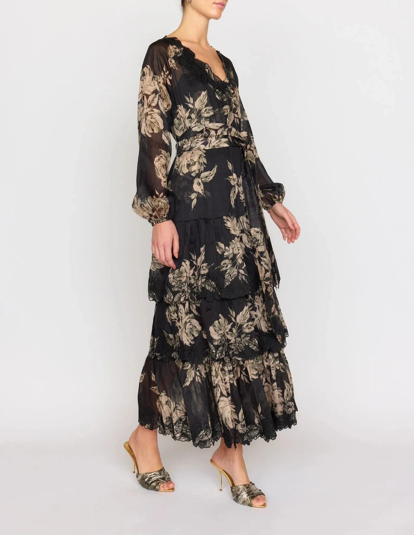 Black Rose Anastasia Midi Dress