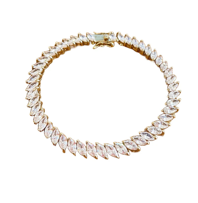 Gold Santi Crystal Bracelet