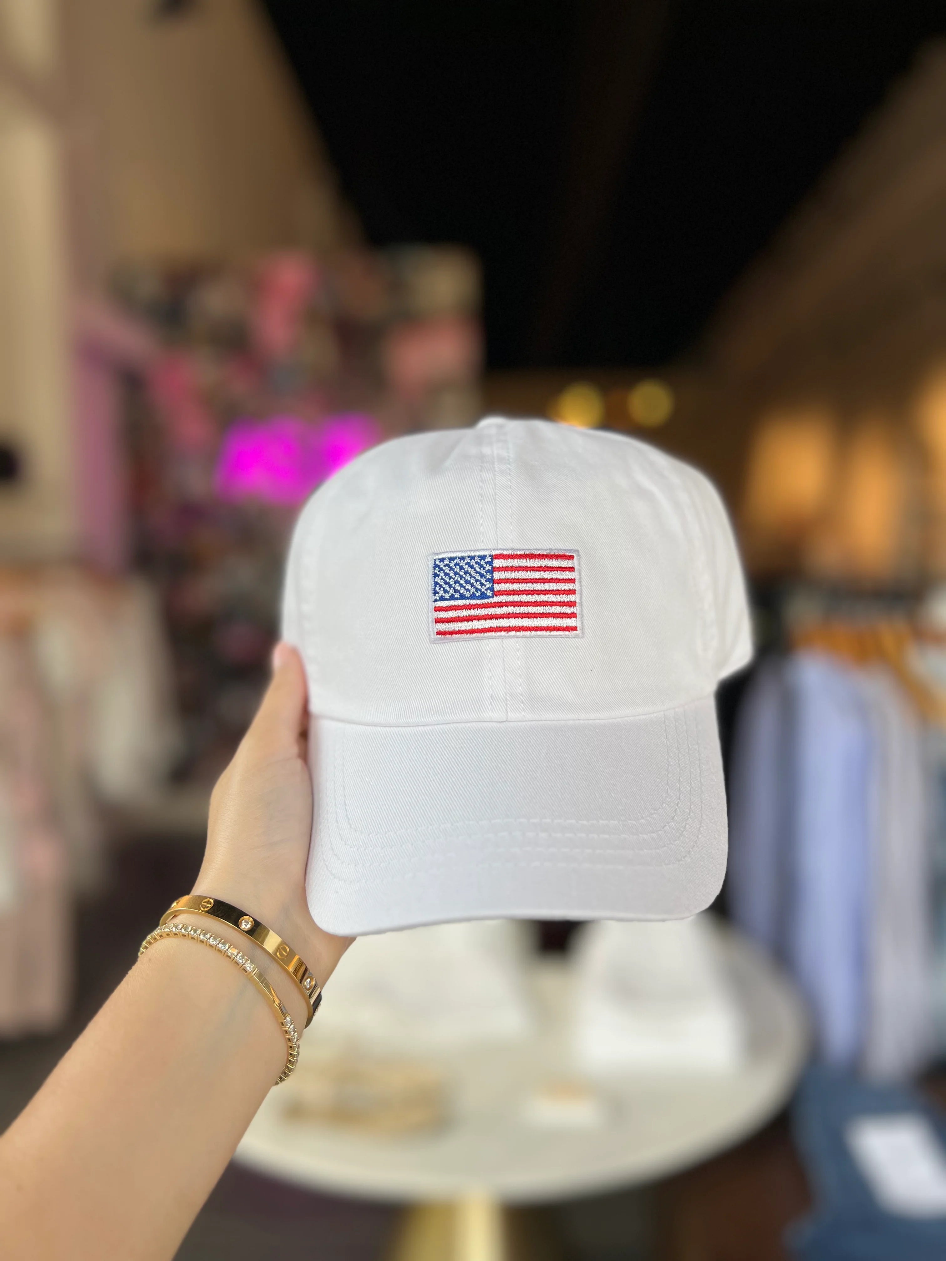 American Flag Embroidery Baseball Cap