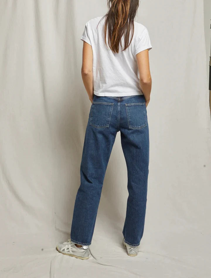 White Alani V-Neck Tee