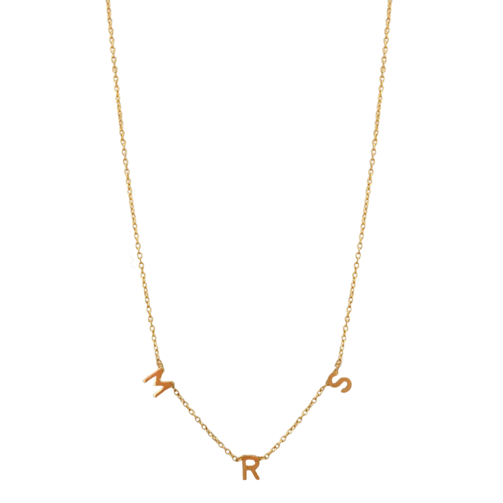 Gold Cheyenne “MRS” Necklace