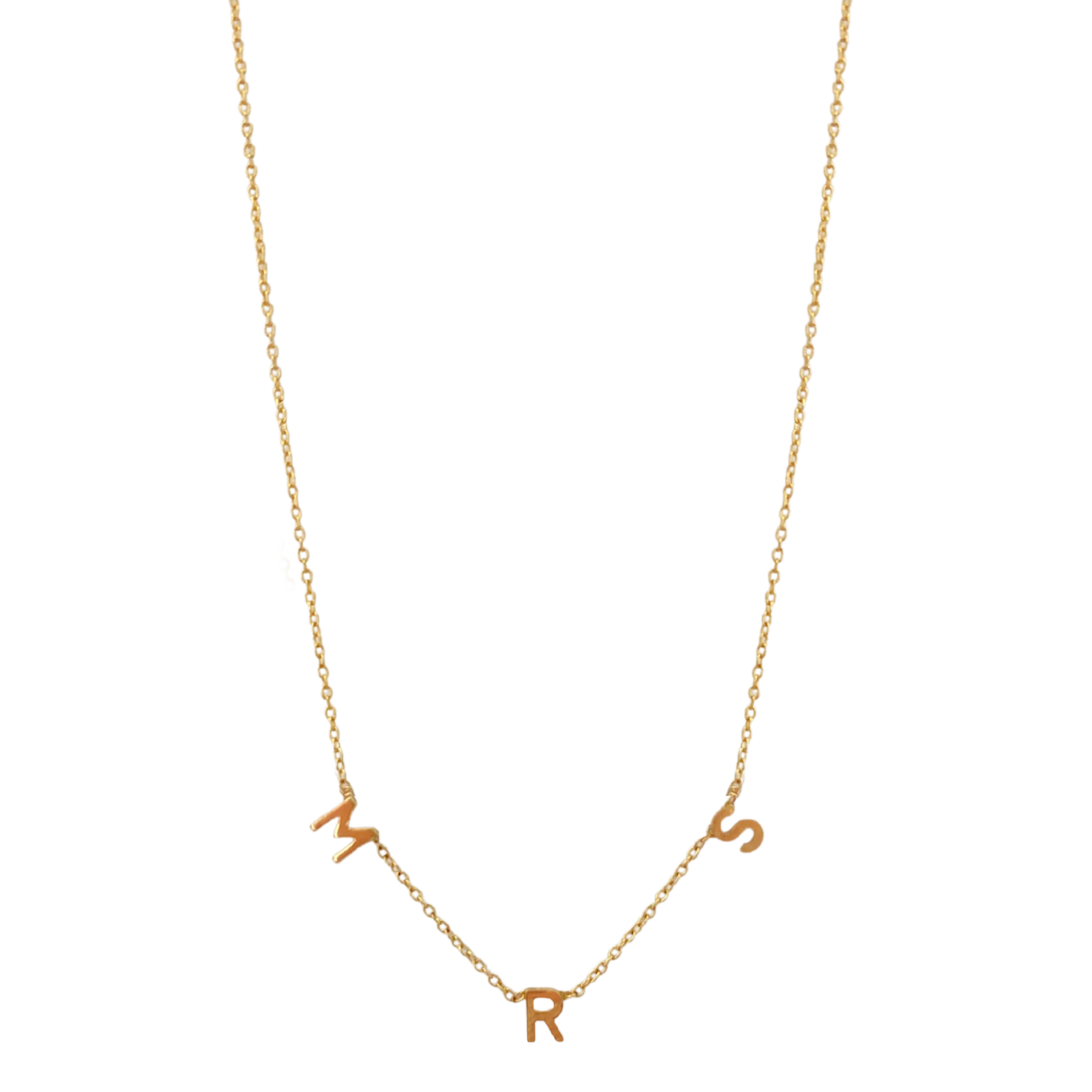 Gold Cheyenne “MRS” Necklace