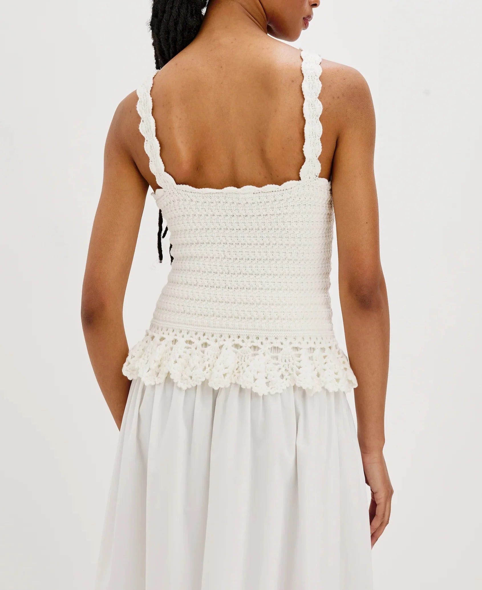 White Estefania Tank