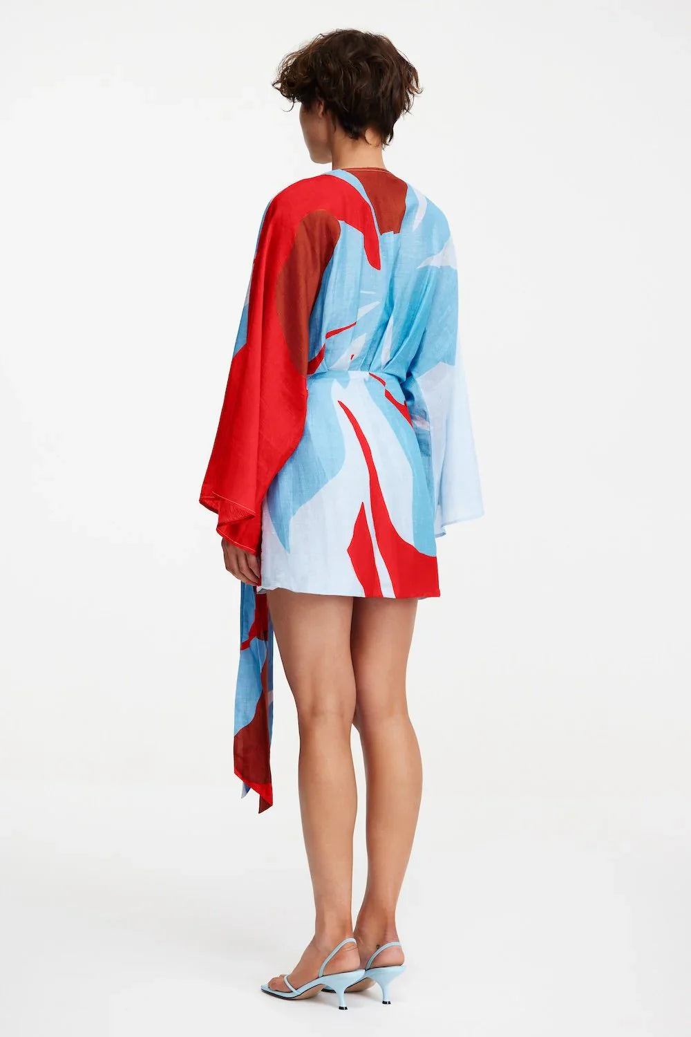 Crimson Stencil Edith Dress