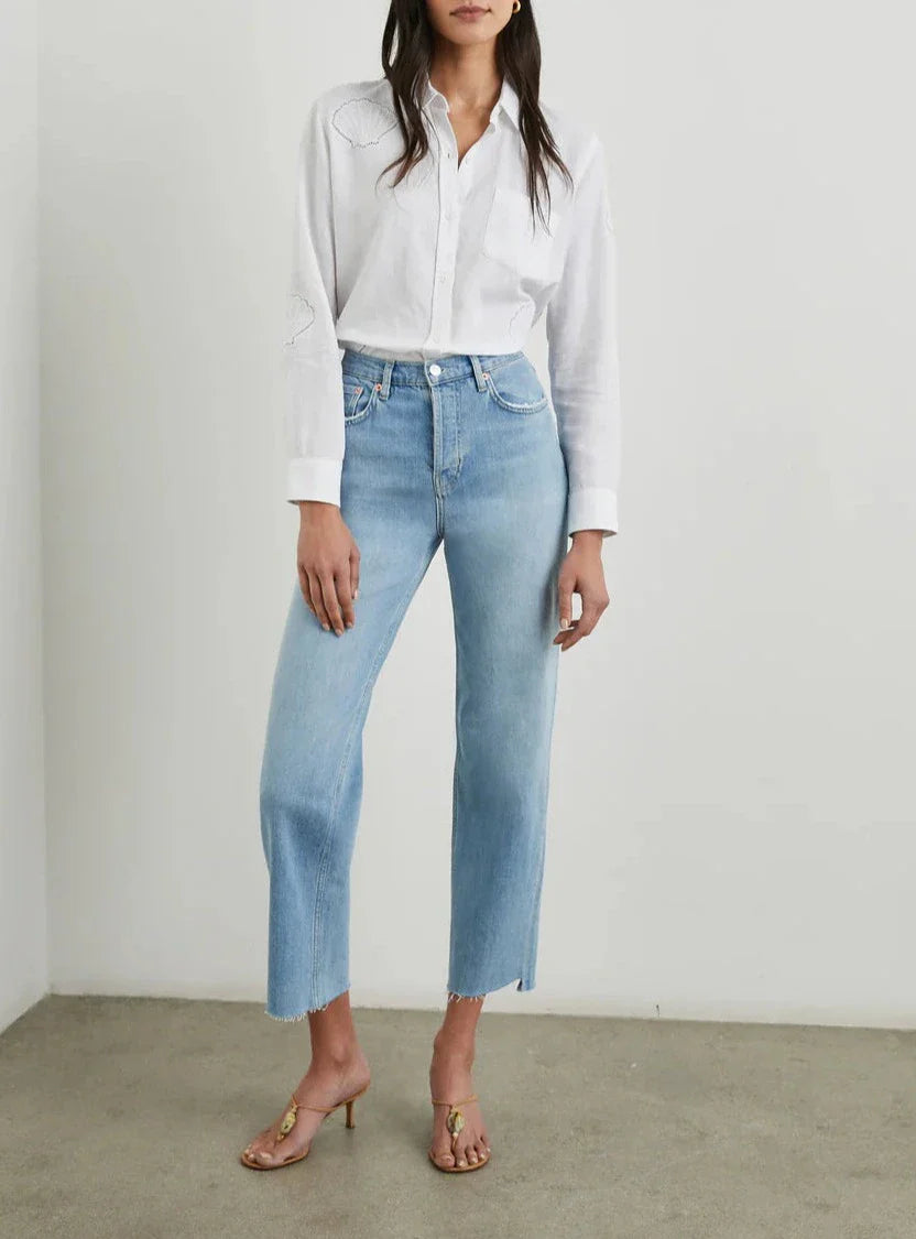 Charli White Eyelet Shells Top