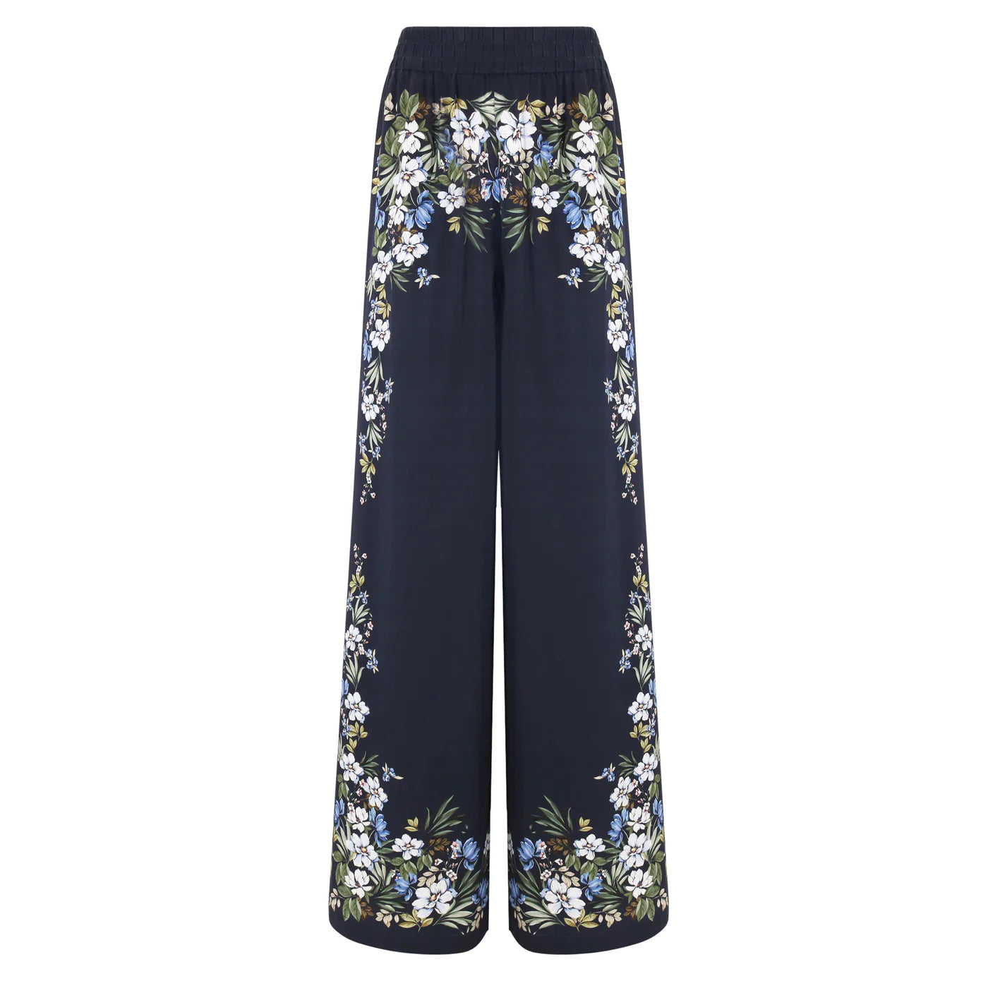 Jade Pant - Navy Trellis