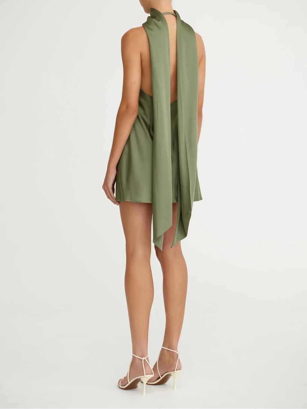 Pesto Lucile Halter Mini Dress
