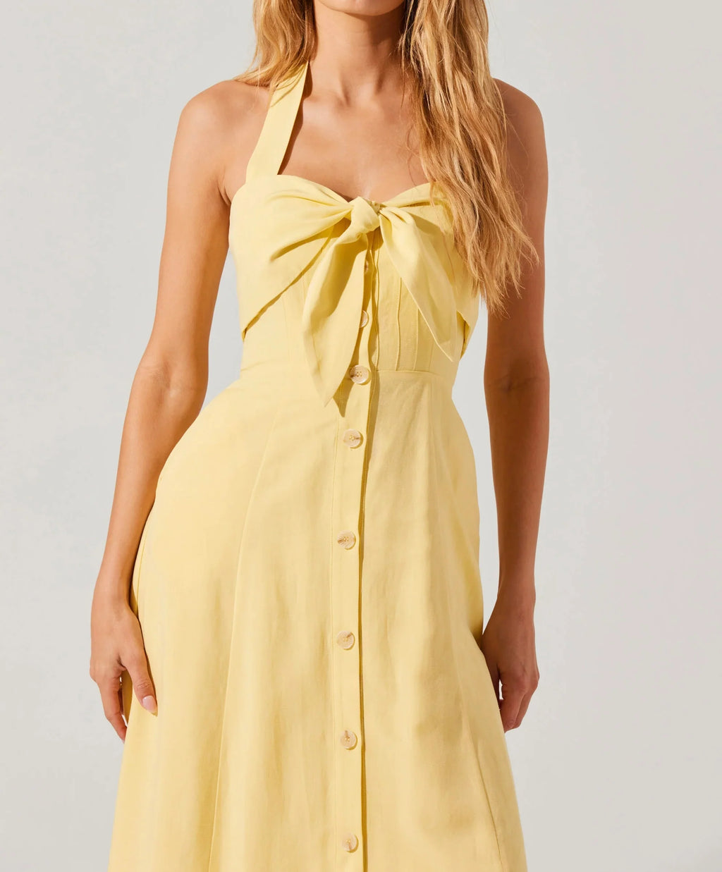 Yellow Katherine Midi Dress