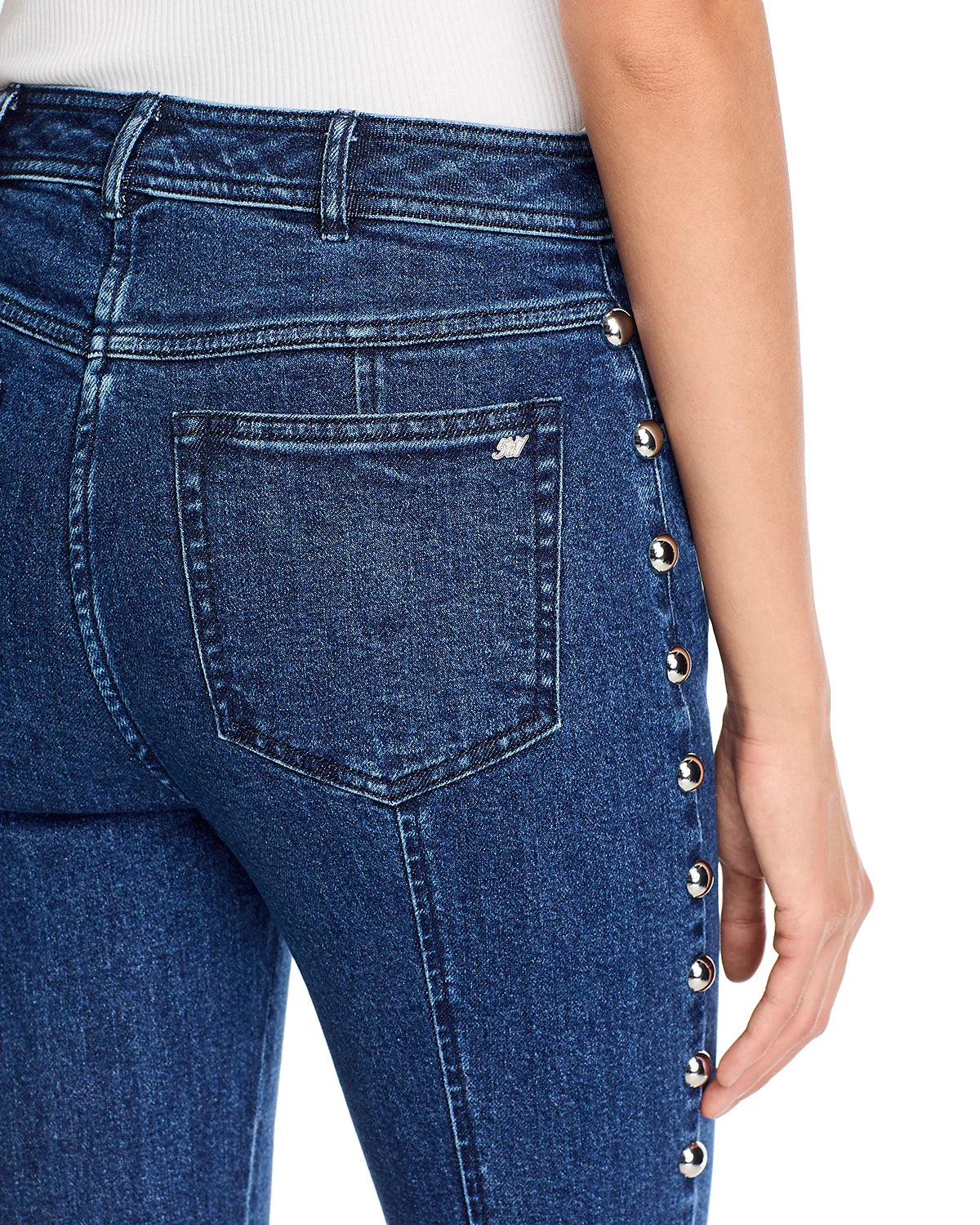 Denim Studded Shailene Pant