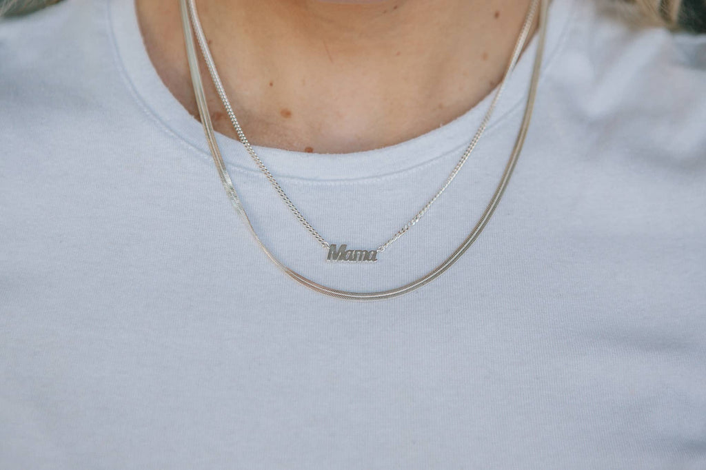 Silver Mama Necklace