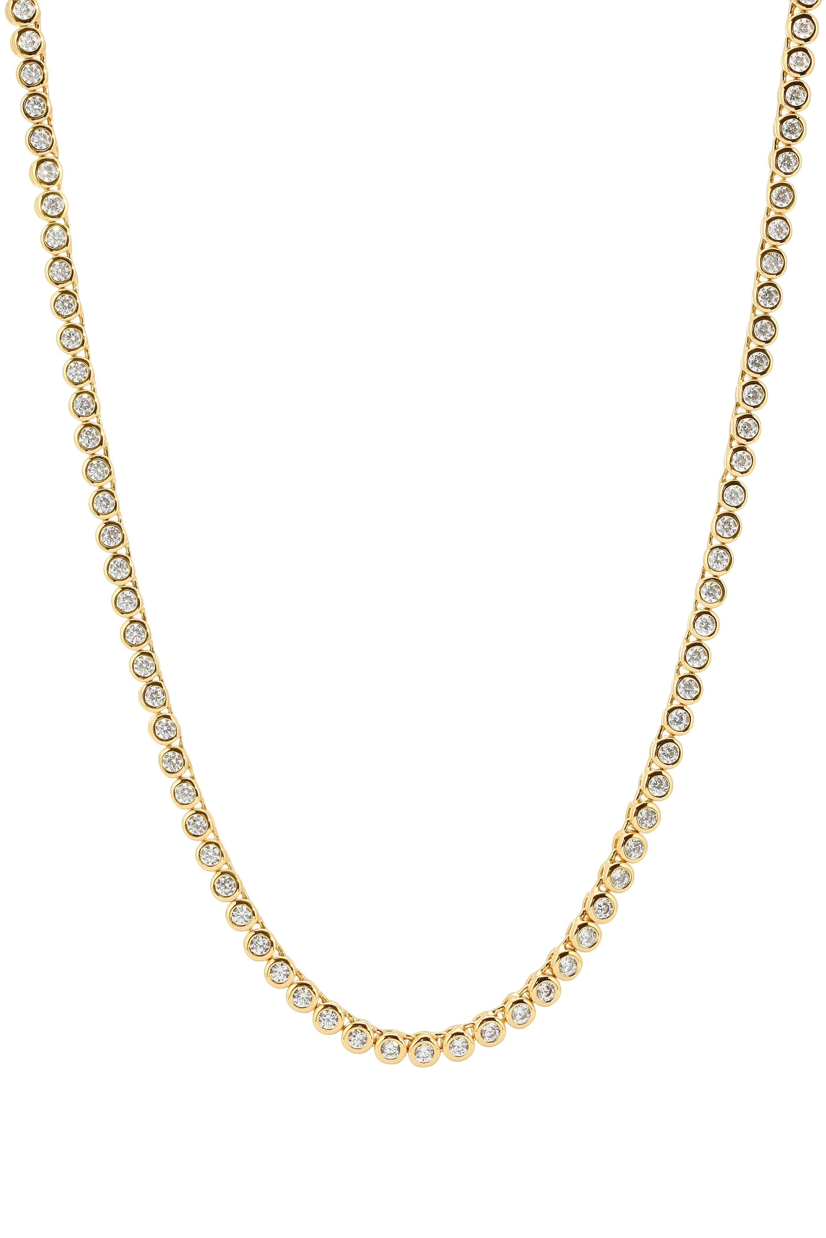 Gold Mini Reese Tennis Necklace