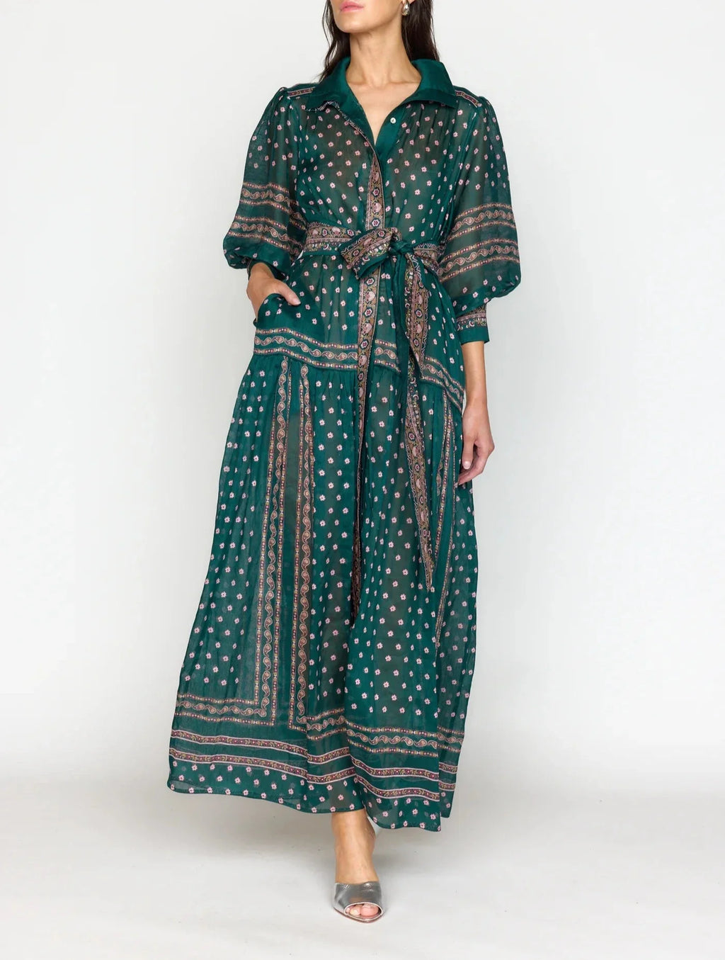 Jade Tile Gail Midi Dress