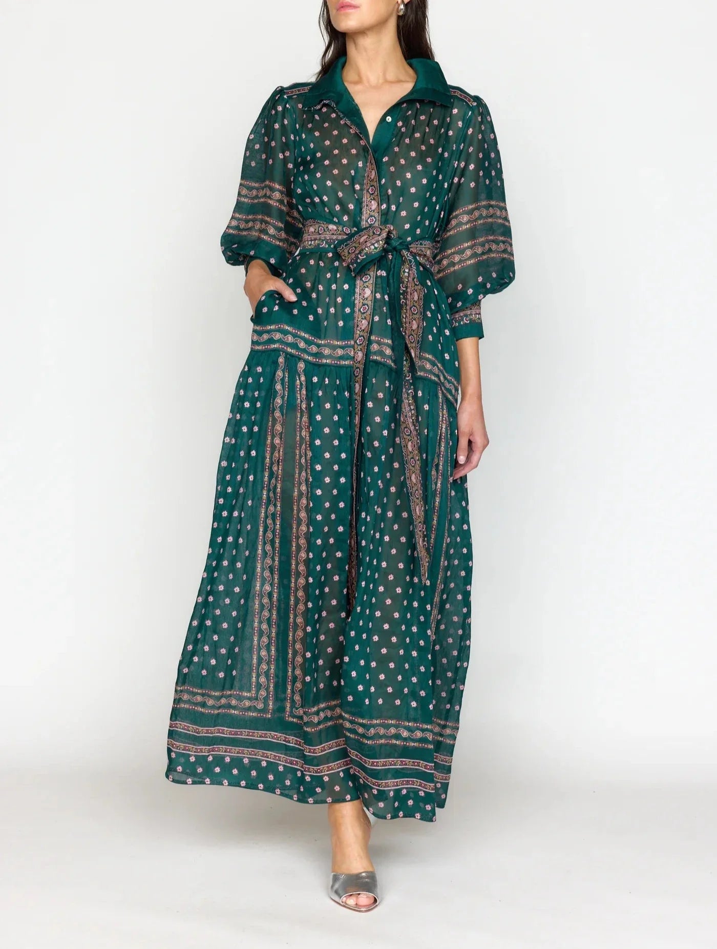 Jade Tile Gail Midi Dress