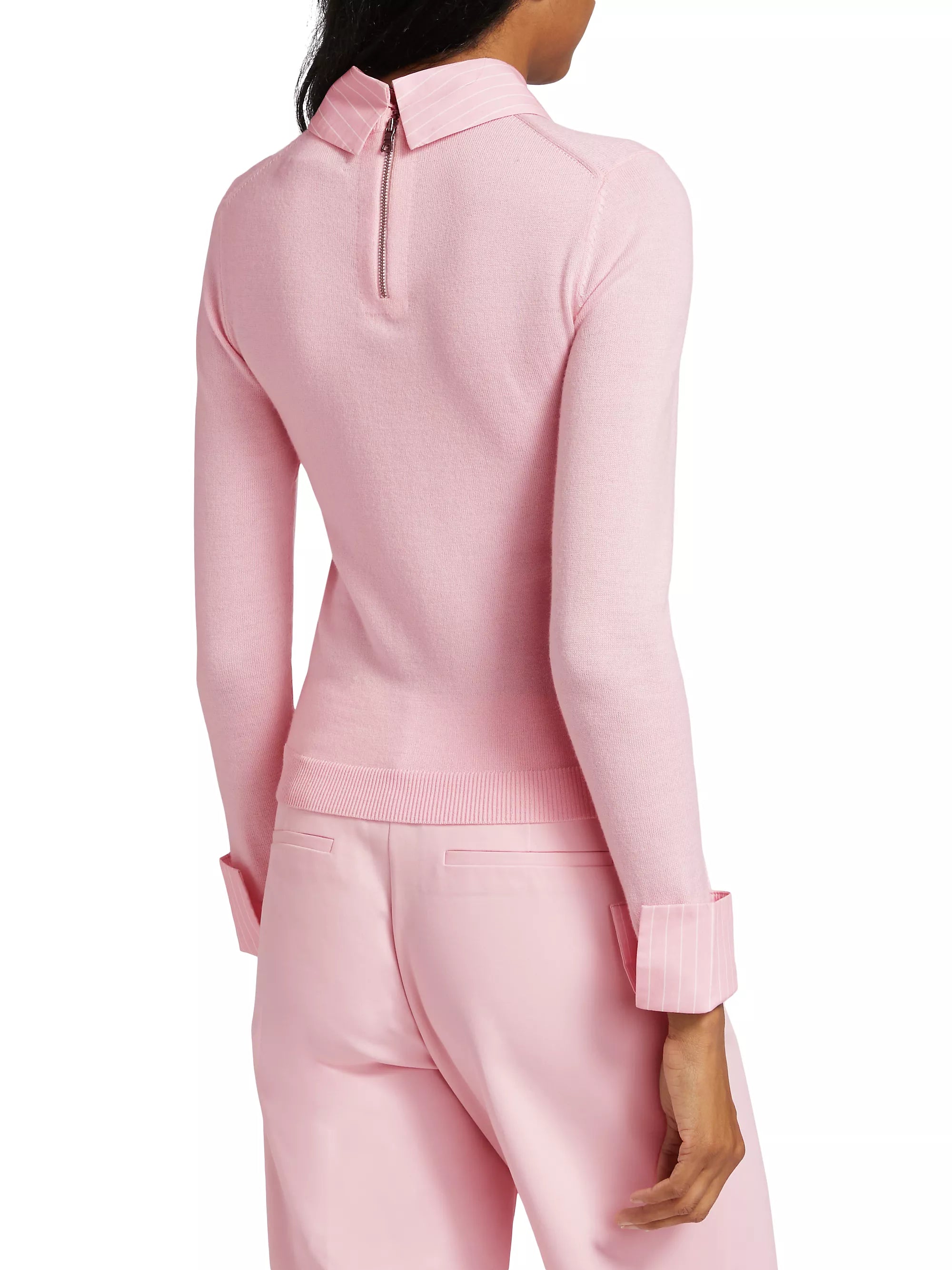 Pink Porla Collared Sweater