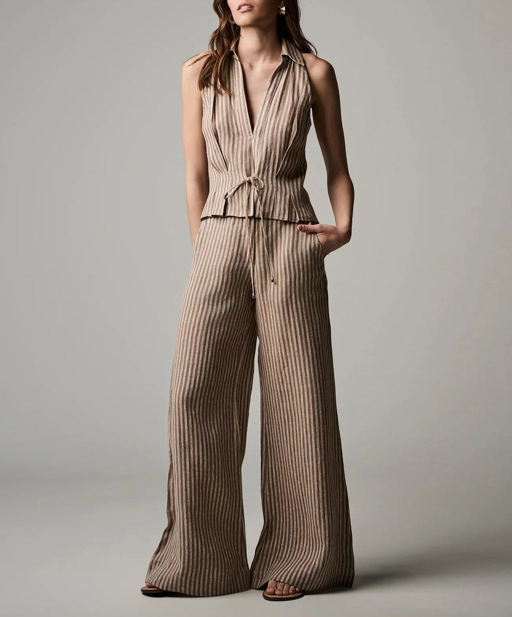 Chocolate Stripe Sloan Vest